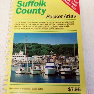 Atlas Hagstrom  NY Western Suffolk County -Spiral Bound Pocket Atlas